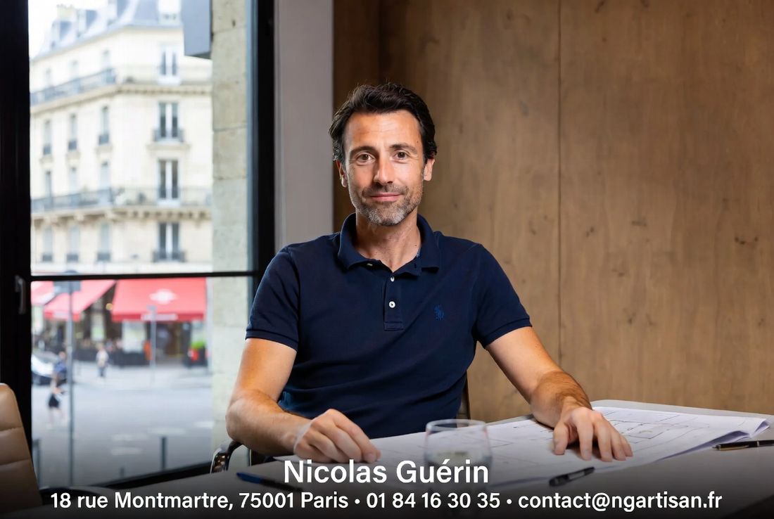 Nicolas Guérin dans son bureau à Paris