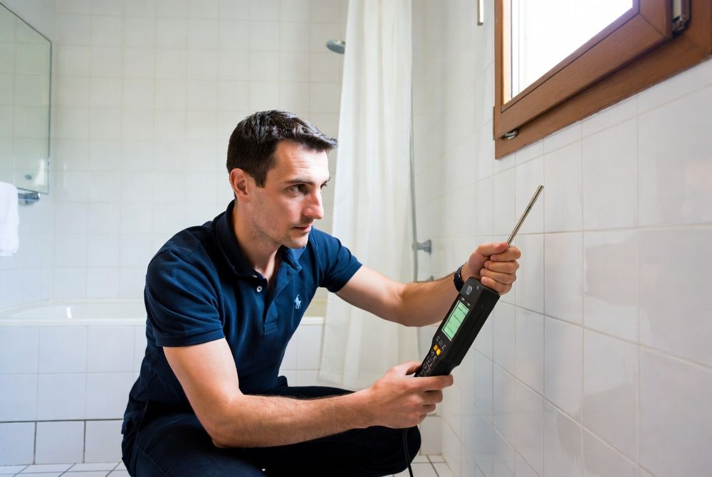 Recherche de fuite dans une salle de bain